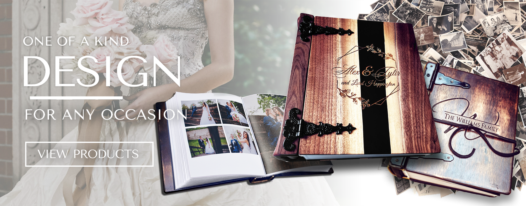 Rustic Engraved Fifth Wedding Anniversary Photo Book | Capture the Moments of Your Love with this Beautiful Photo Book - The Best Gift for Your Fifth Wedding Anniversary