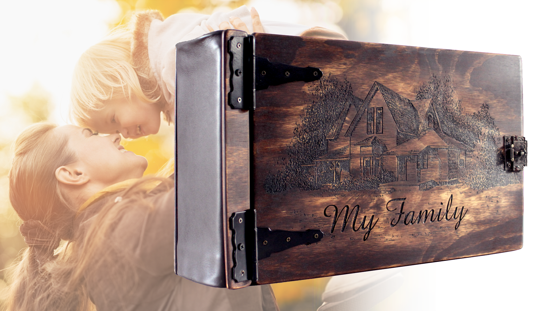 Family Chronicles | Preserve your family's memories with a personalized photo album by Rustic Engravings. The perfect gift for any family, create a lasting keepsake to be treasured for generations to come.