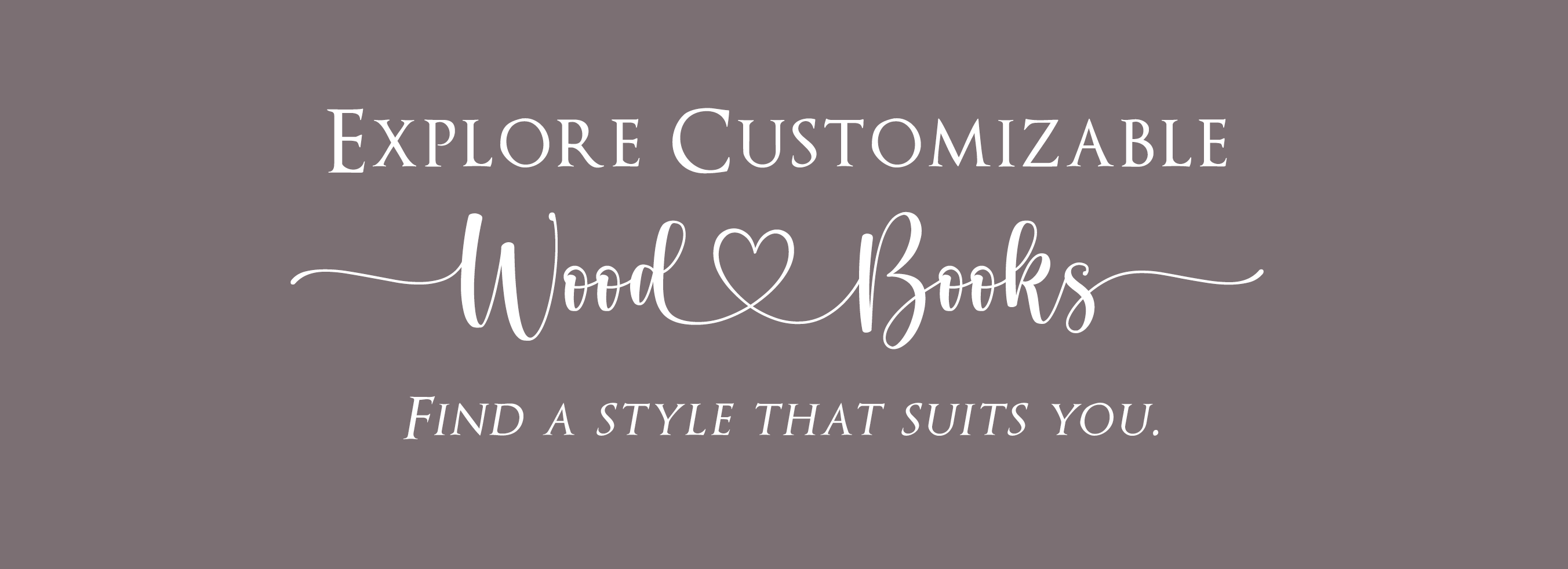 Explore customizable wood books from Rustic Engravings for unique, quality engraved photo albums.