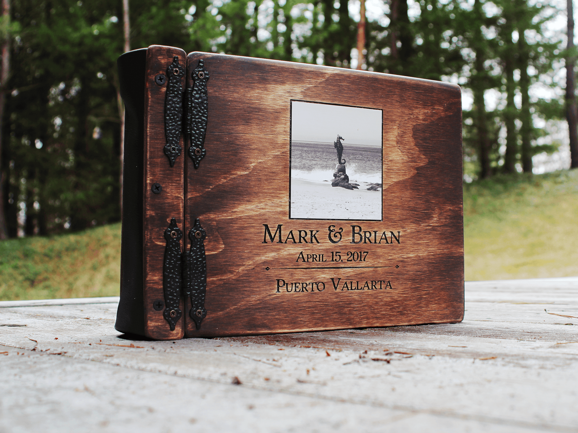 Engraved Graduation Album | Keep your cherished memories of graduation day in one place with this stunning photo album by Rustic Engravings. The perfect gift for any graduate, this album is sure to be treasured for years to come.