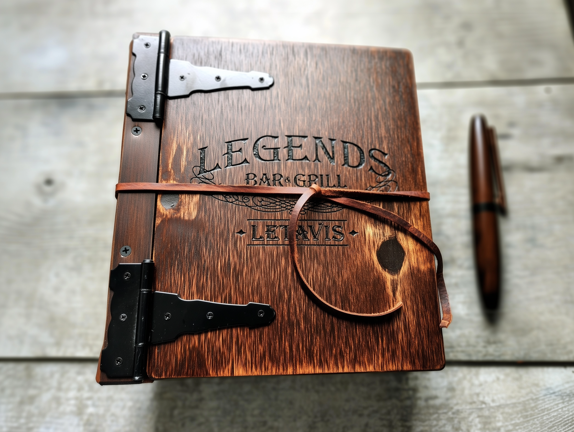 Portrait Wooden Book