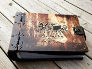 Personalized Wooden Journal" | Capture your love story and cherished moments with a personalized wooden journal by Rustic Engravings. A thoughtful and unique way to celebrate your 5th wedding anniversary. - The perfect gift for the writer or artist in you