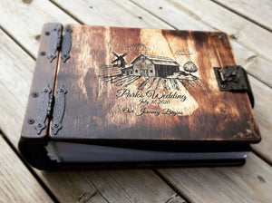 Rustic Engraved Fifth Wedding Anniversary Album | Celebrating Five Years of Our Beautiful Love - A Thoughtful and Memorable Gift