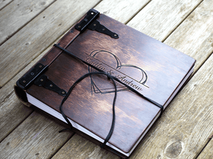  Rustic Family Chronicle Album | Display your family's journey with a personalized photo album by Rustic Engravings. The perfect gift to preserve and showcase your family's memories.