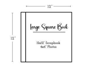 Large Square Wooden Book