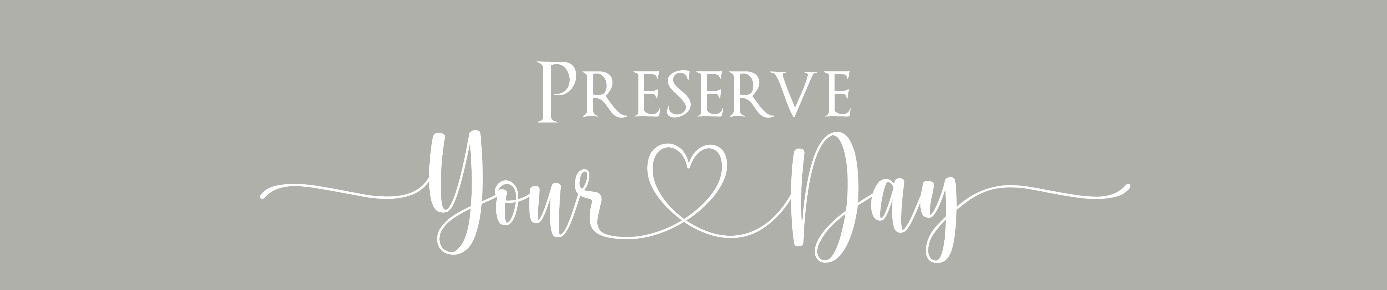 Rustic Engravings custom engraved photo album design with text 'Preserve Your Day' for lasting memories.