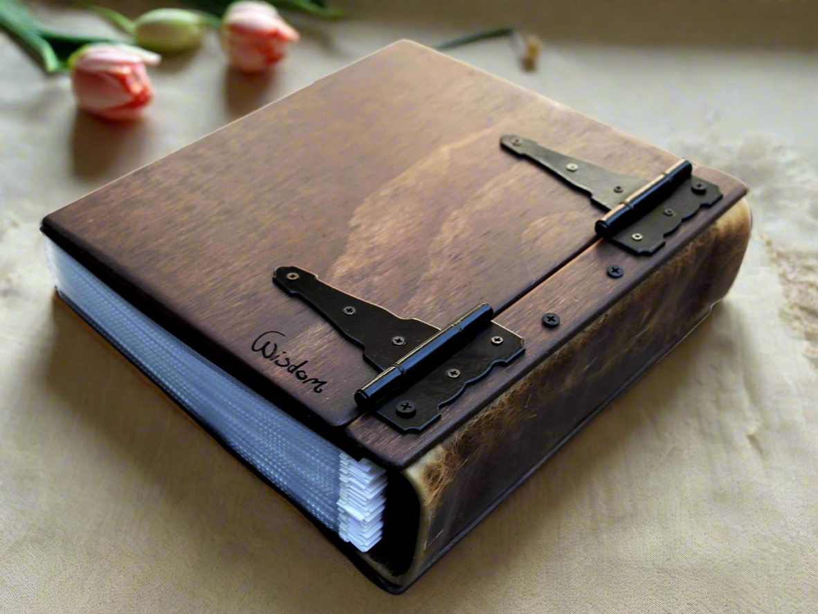 Vacation Memories Photo Book | Relive your favorite moments with a personalized vacation photo book from Rustic Engravings. The perfect way to preserve your travel memories and share them with loved ones.