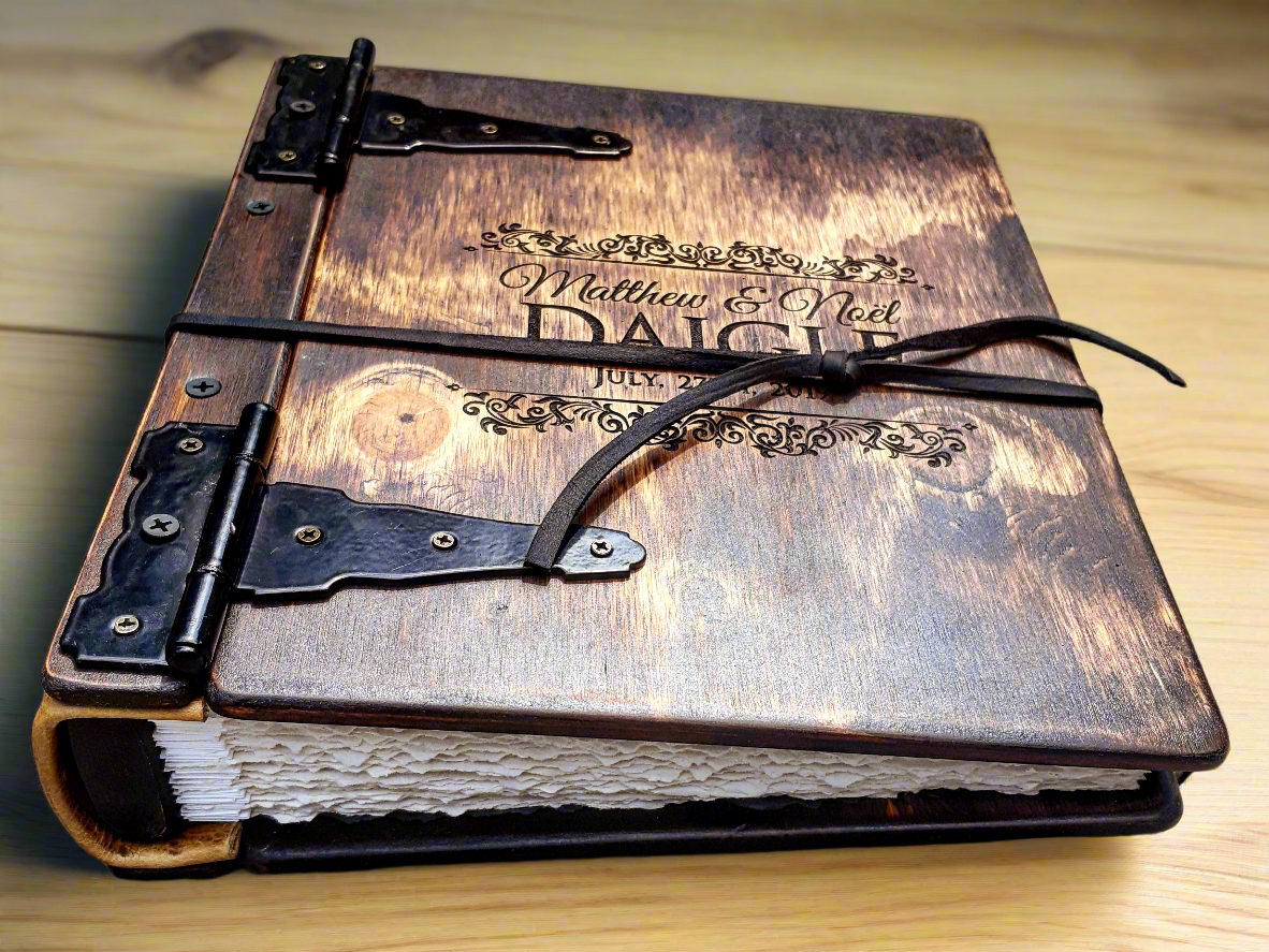 Family Memories Photo Album | Celebrate your family's milestones with a personalized photo album by Rustic Engravings. The perfect gift to capture your family's history and memories in one place.