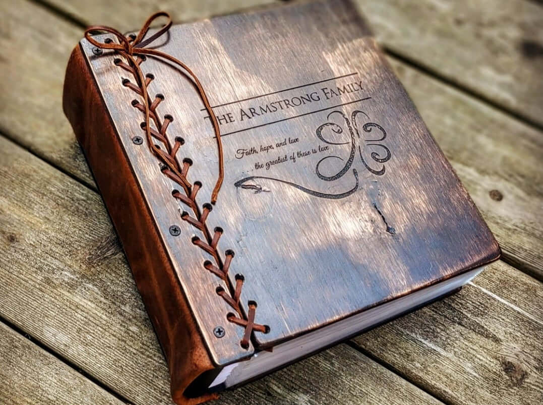 Personalized Travel Photo Book | Create a one-of-a-kind travel photo book by Rustic Engravings - the perfect way to showcase your adventures around the world.