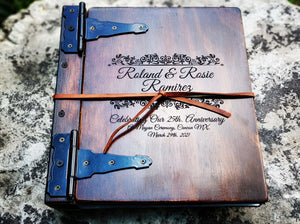 Vintage Travel Scrapbook | Store your travel mementos and photos in this vintage-style travel scrapbook by Rustic Engravings - the perfect way to remember your travels.
