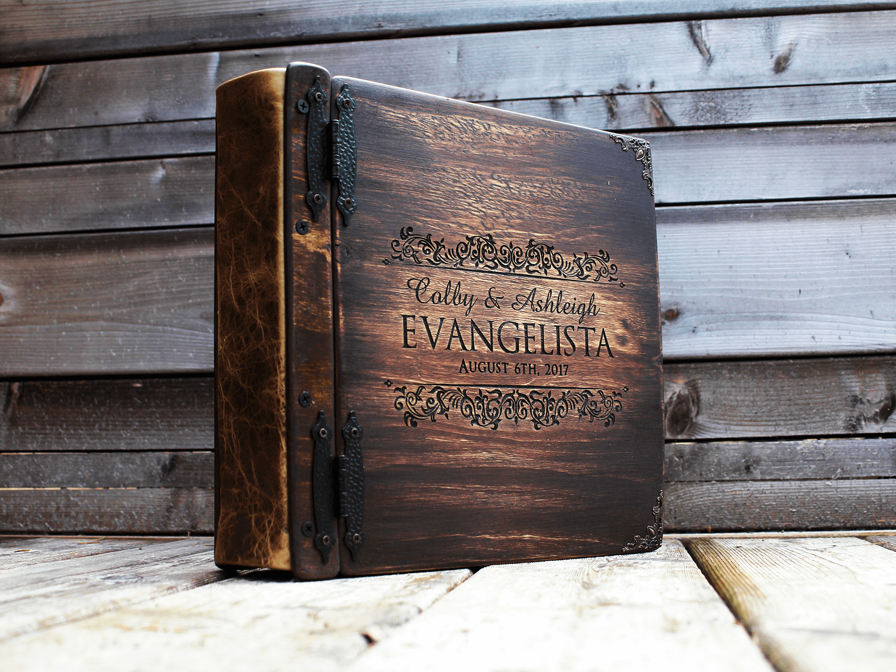 Personalized Family Memories Book | Treasure your family's special moments with a custom photo album by Rustic Engravings. The perfect gift to celebrate your family's history and legacy.