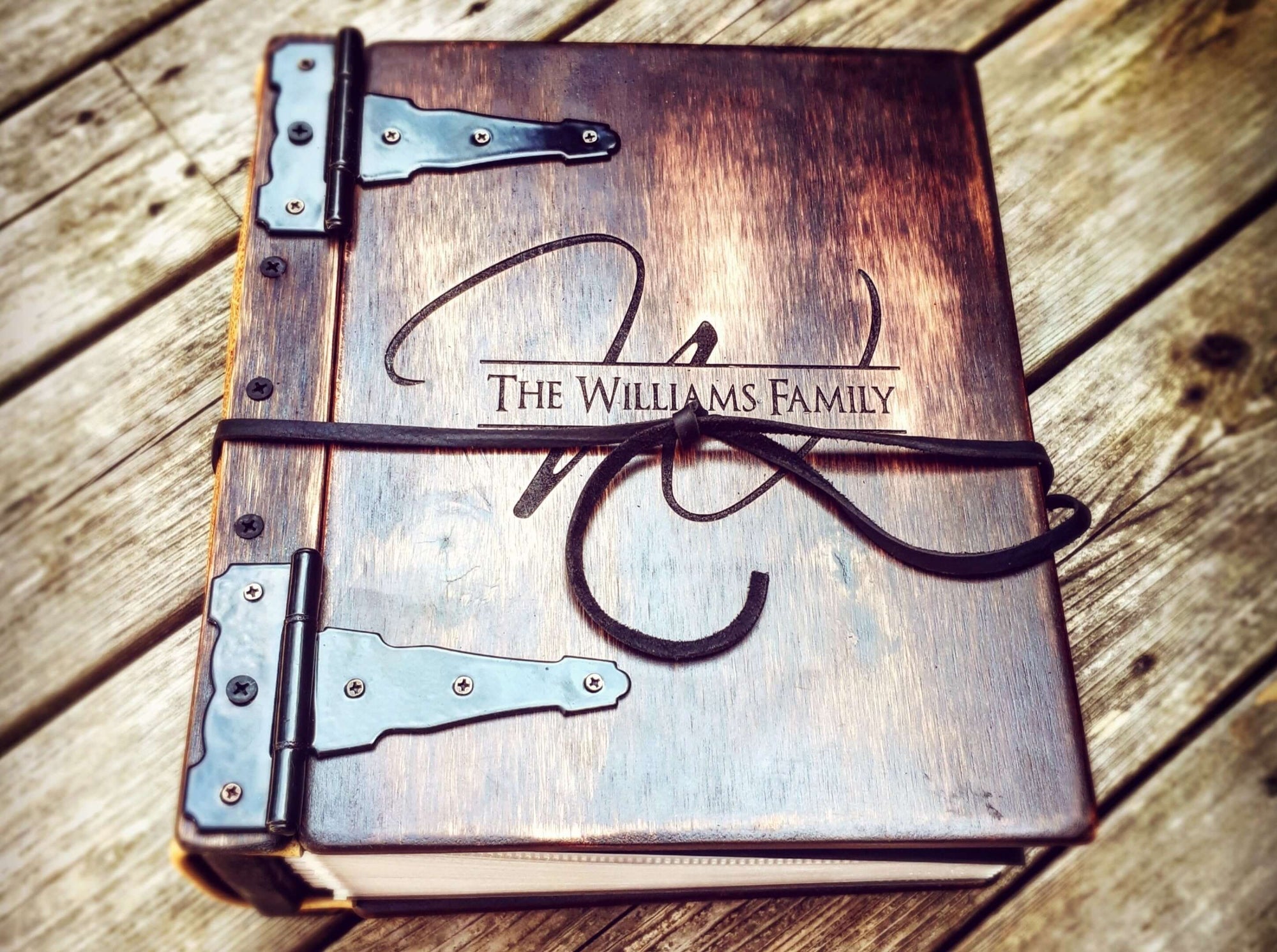 Wedding Day Photo Book | Preserve your special day in a personalized wedding photo book by Rustic Engravings - the perfect way to cherish your memories forever.